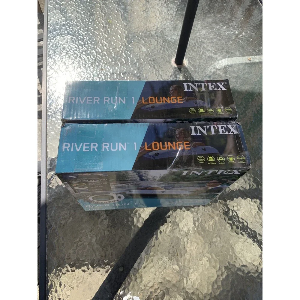 Intex River Run 1 Lounge Inflatable Floating Water Tube 53